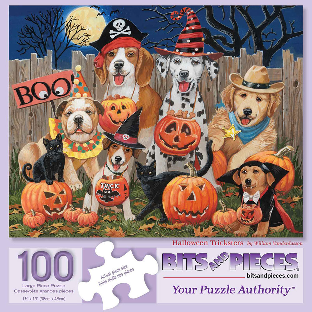 Halloween Tricksters 100 Large Piece Jigsaw Puzzle