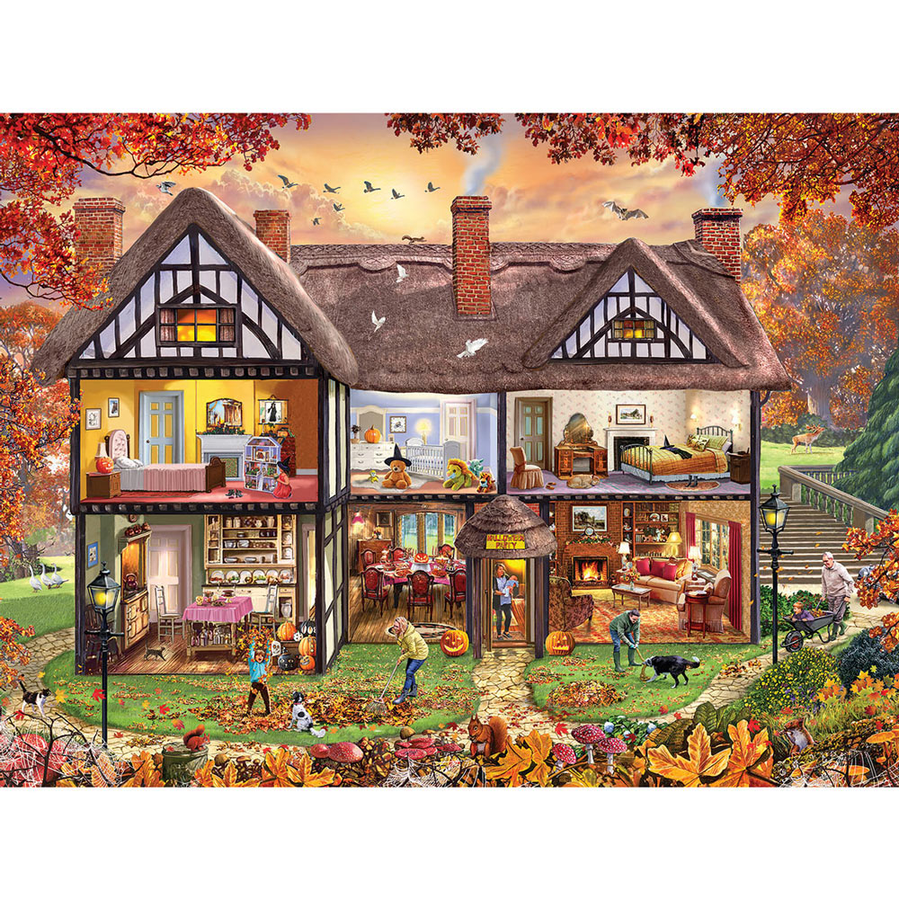 Season's House Autumn 1000 Piece Jigsaw Puzzle