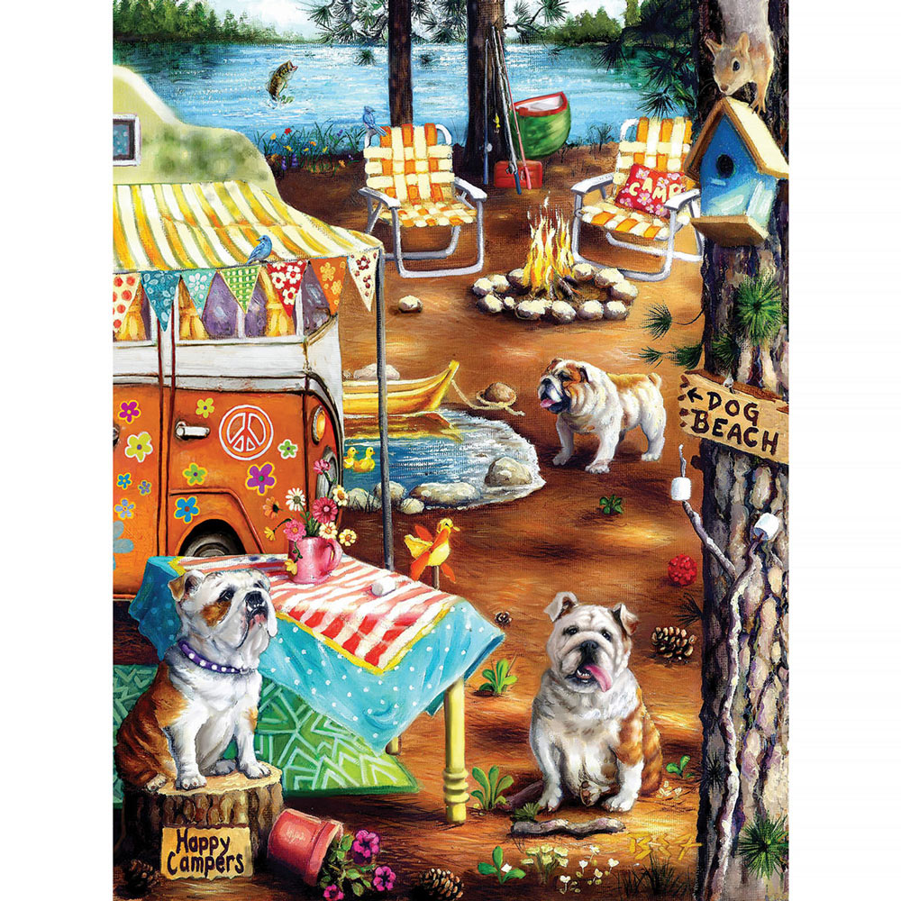 Happy Campers 500 Piece Jigsaw Puzzle