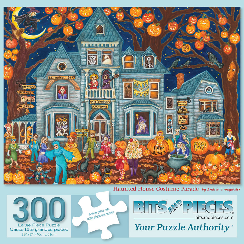 Haunted House Costume Parade 300 Large Piece Jigsaw Puzzle