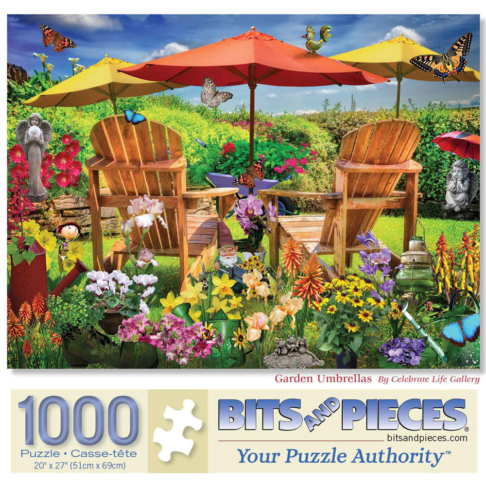 Garden Umbrellas 1000 Piece Jigsaw Puzzle