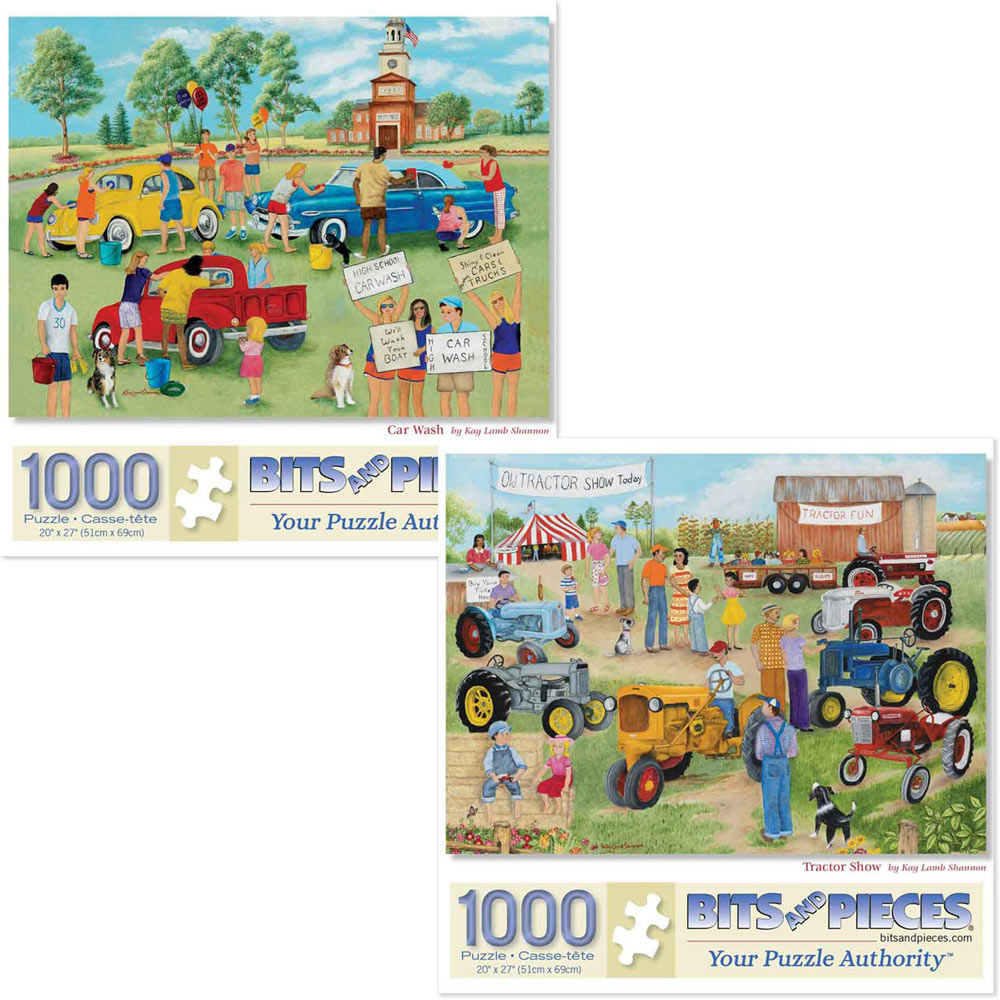 Set of 2: Kay Lamb Shannon 1000 Piece Jigsaw Puzzles