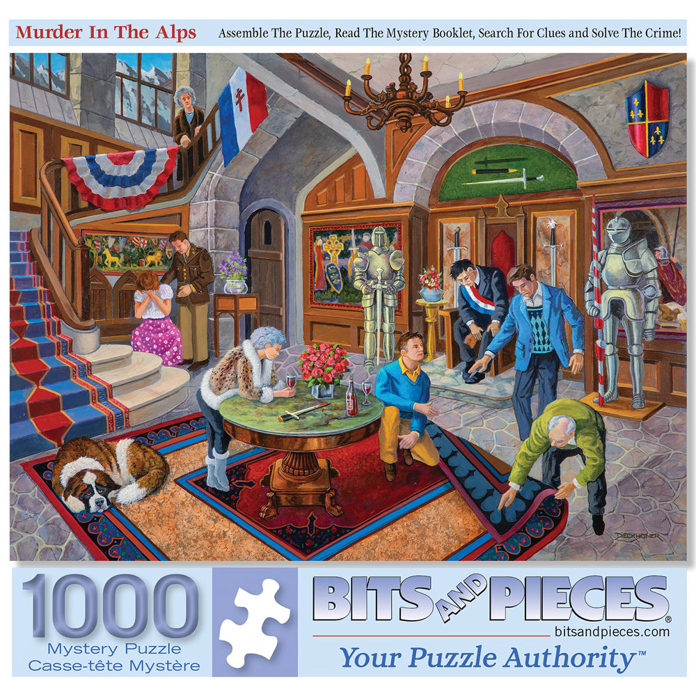 Murder in The Alps 1000 Piece Jigsaw Puzzle