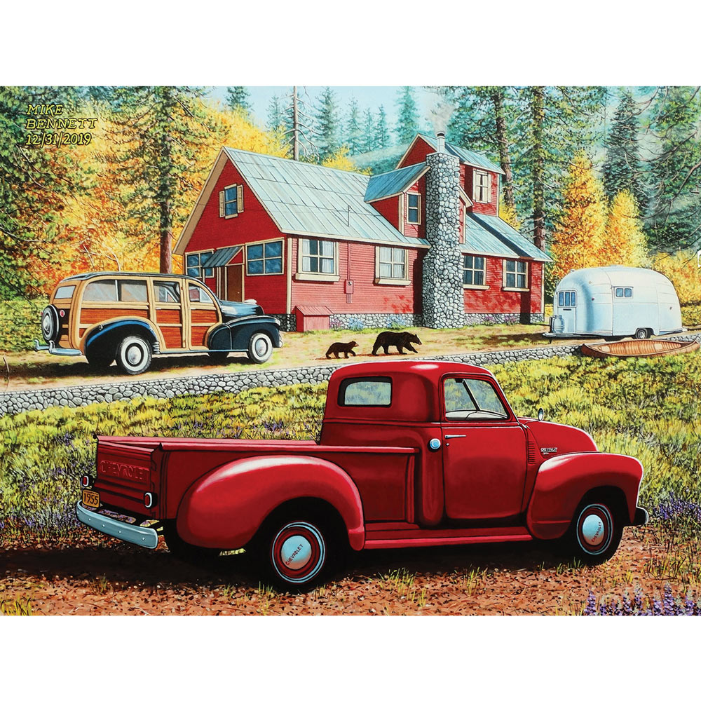 Autumn In Big Bear Forest 300 Large Piece Jigsaw Puzzle