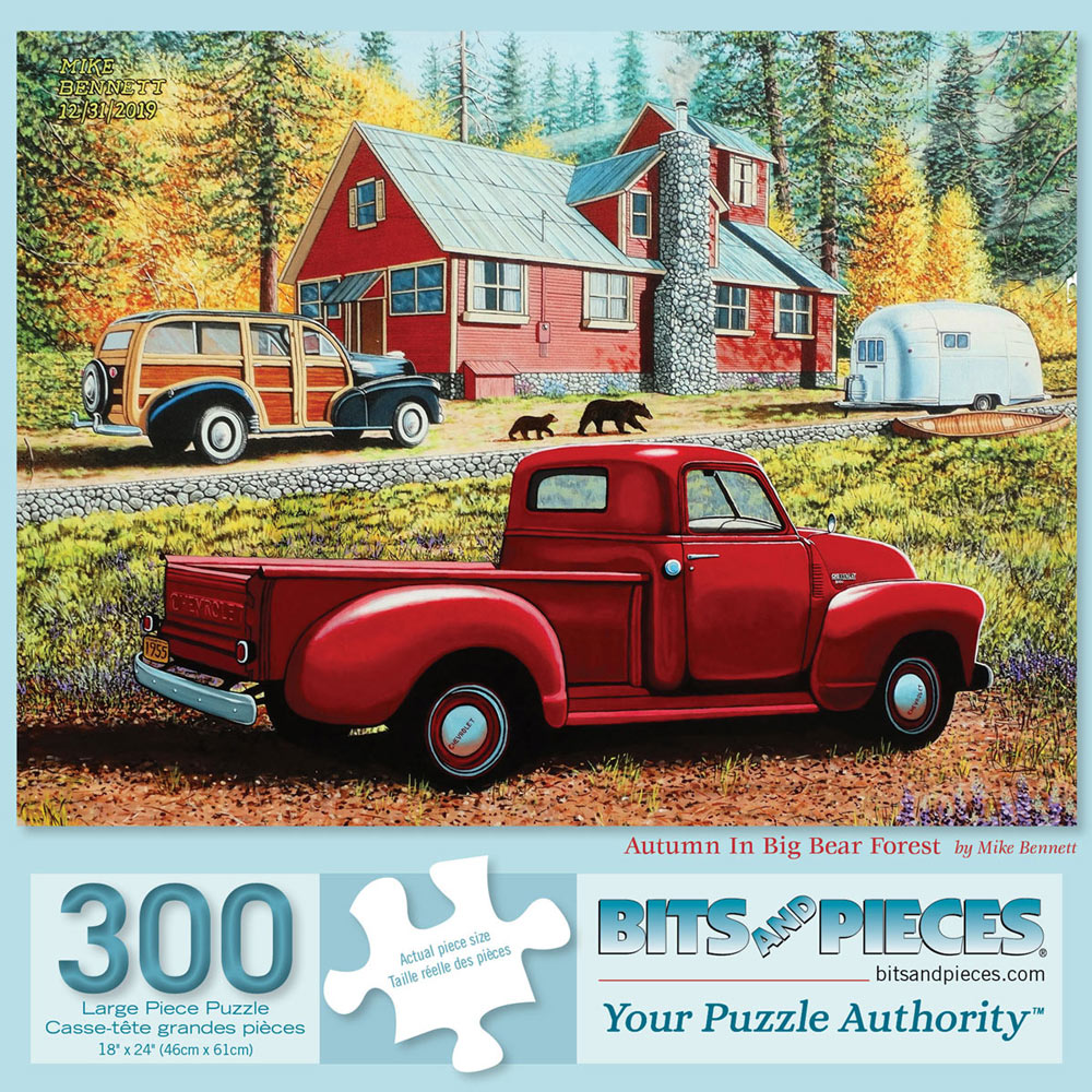 Autumn In Big Bear Forest 300 Large Piece Jigsaw Puzzle