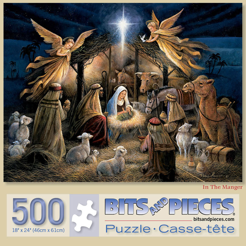 In the Manger 500 Piece Jigsaw Puzzle