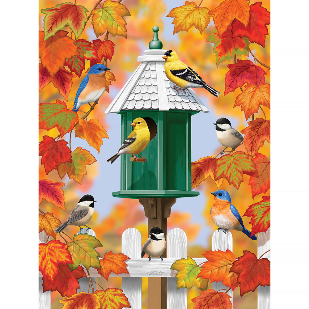 Farewell To Summer Songbirds 300 Large Piece Jigsaw Puzzle