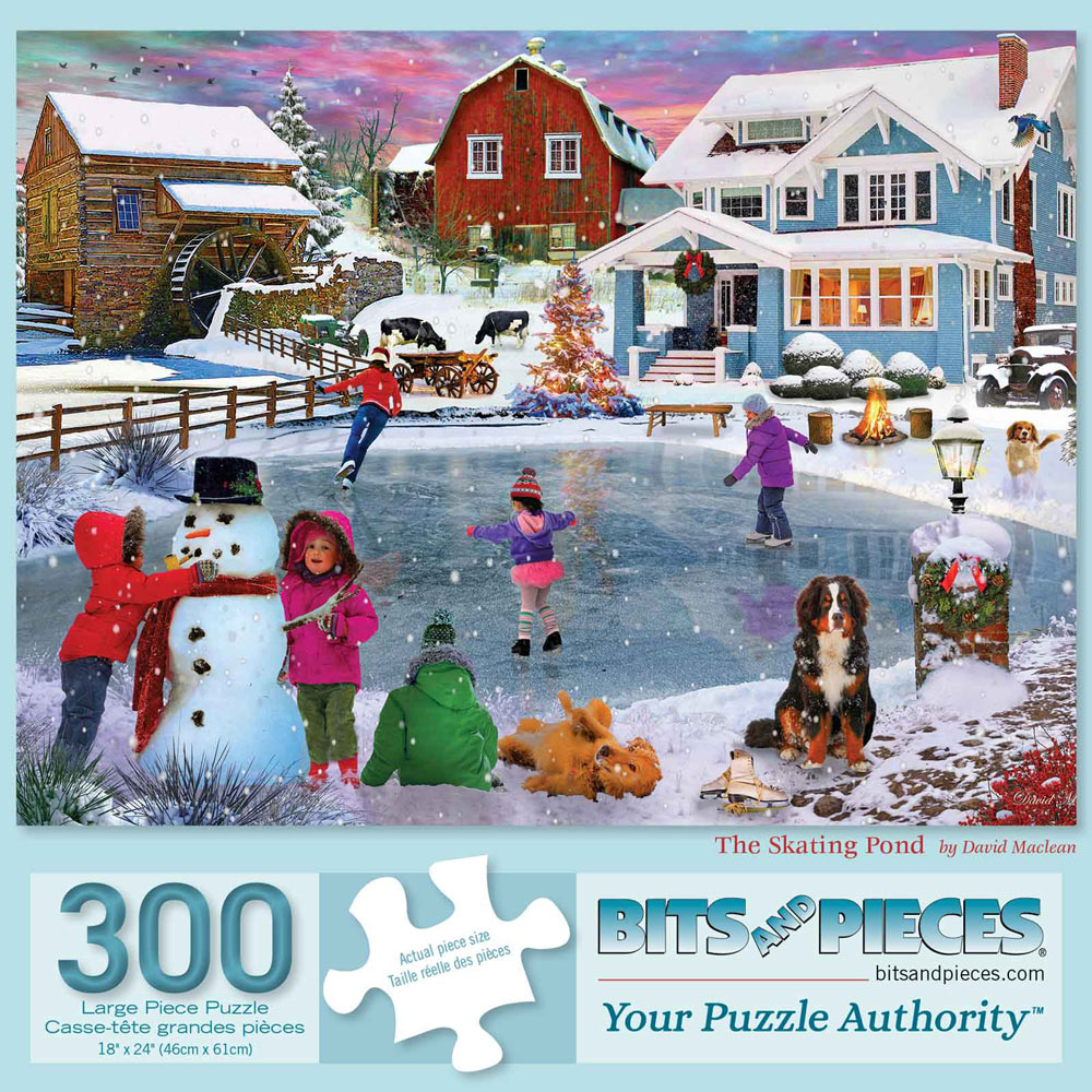 The Skating Pond 300 Large Piece Jigsaw Puzzle