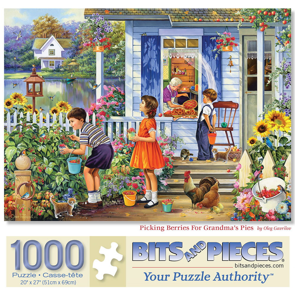 Picking Berries For Grandma's Pies 1000 Piece Jigsaw Puzzle