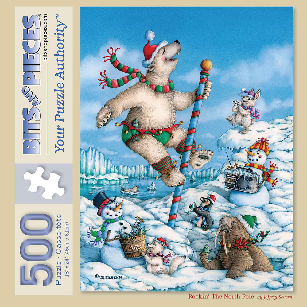 Rockin' The North Pole 500 Piece Jigsaw Puzzle