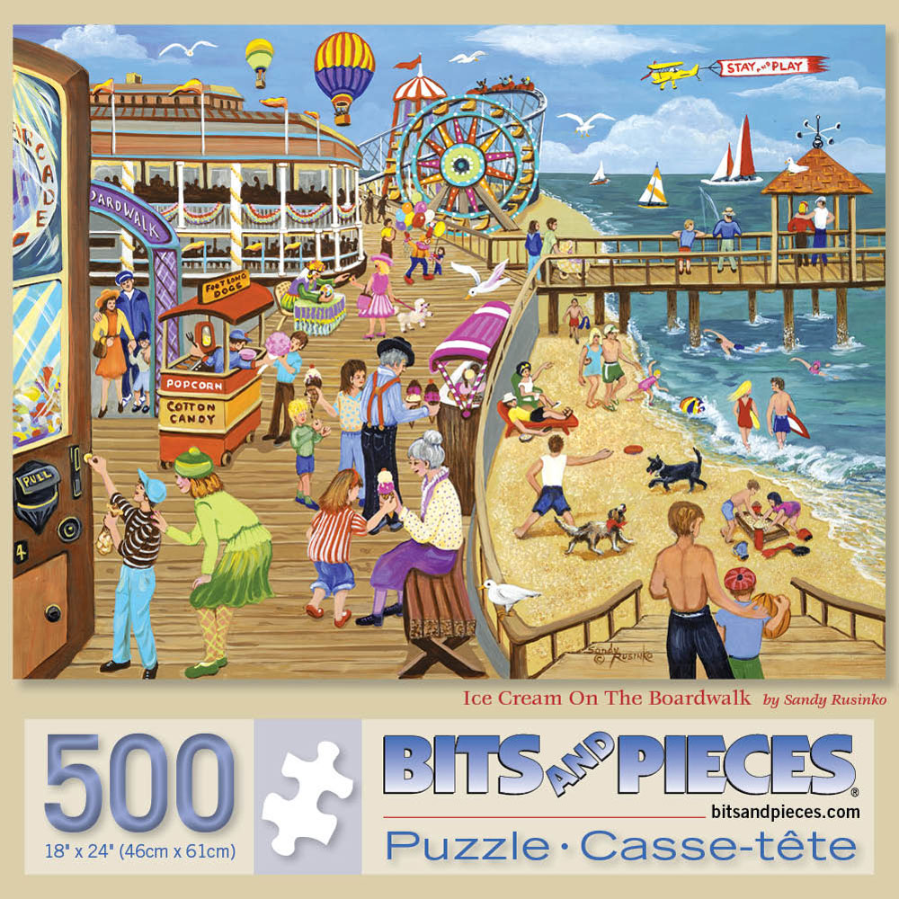 Ice Cream on the Boardwalk 500 Piece Jigsaw Puzzle