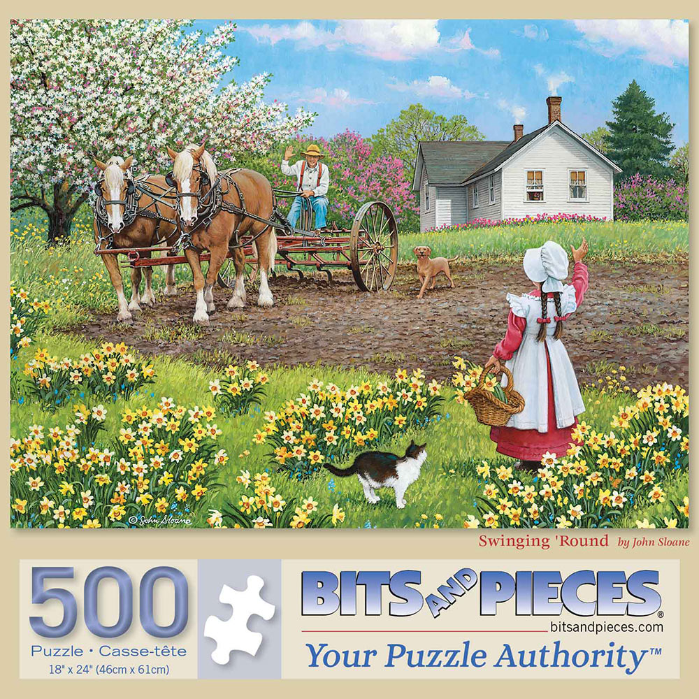 Swinging 'Round 500 Piece Jigsaw Puzzle