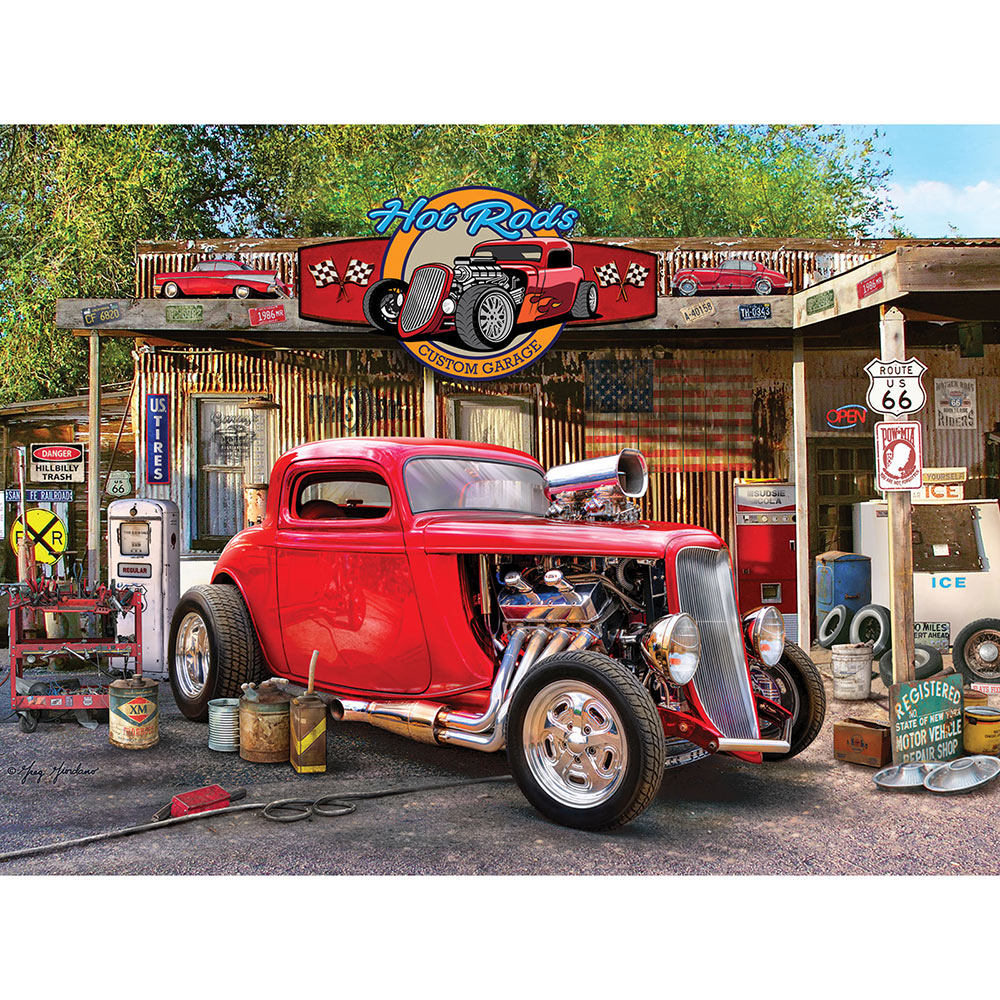 Hot Rods 300 Large Piece Jigsaw Puzzle