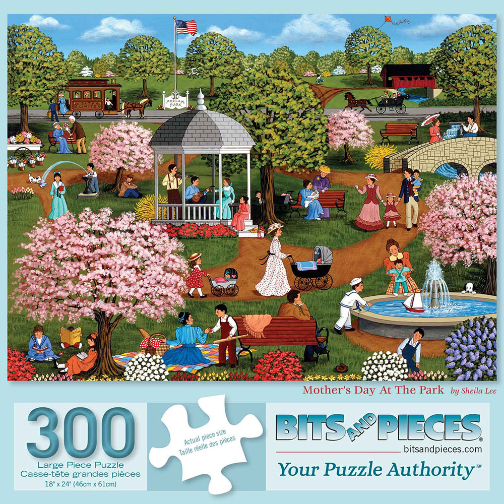 Mother's Day At The Park 300 Large Piece Jigsaw Puzzle