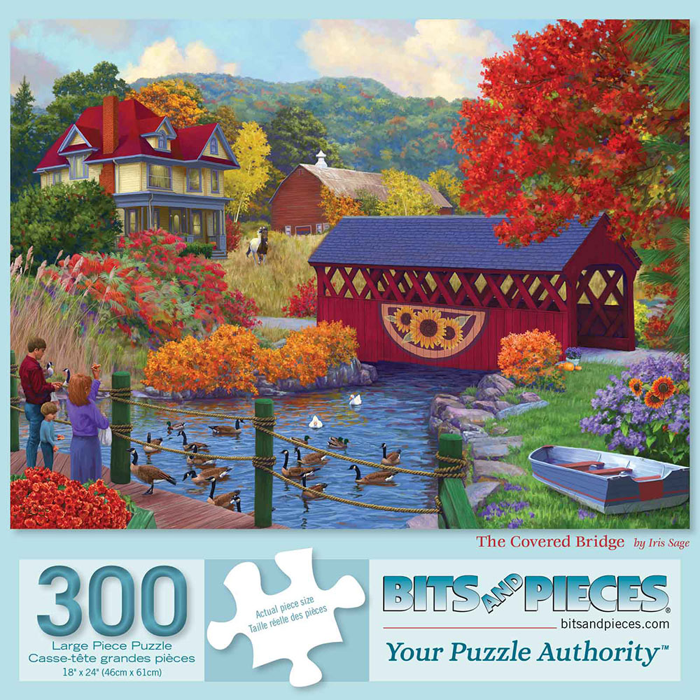 The Covered Bridge 300 Large Piece Jigsaw Puzzle