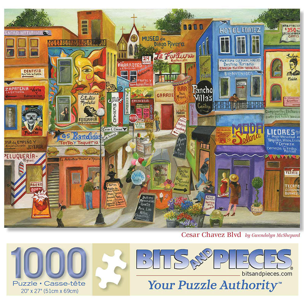 Cesar Chavez Blvd 1000 Piece Jigsaw Puzzle