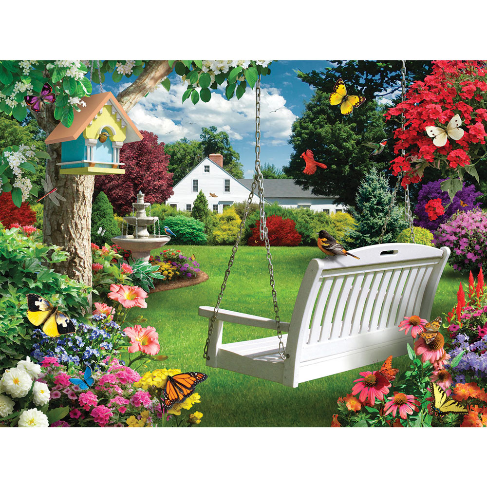 Blooming Backyard 300 Large Piece Jigsaw Puzzle