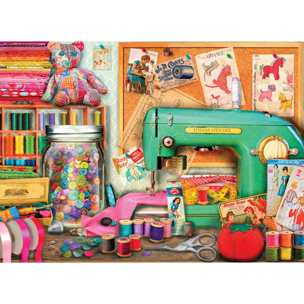 The Sewing Desk 500 Piece Giant Jigsaw Puzzle