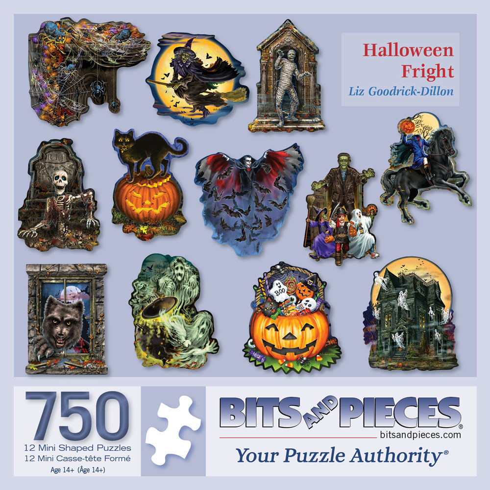 Halloween Fright Mini 750 Piece Shaped Puzzle