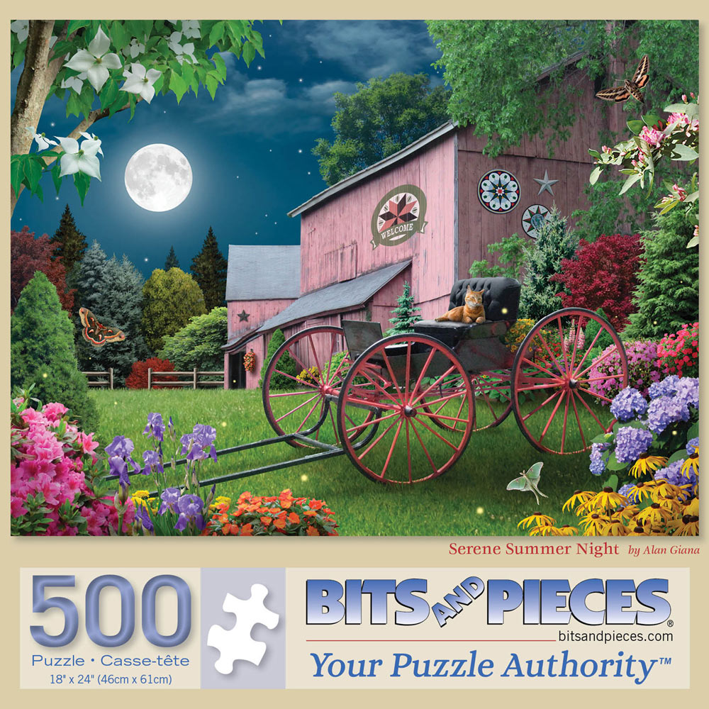 Serene Summer Night 500 Piece Jigsaw Puzzle