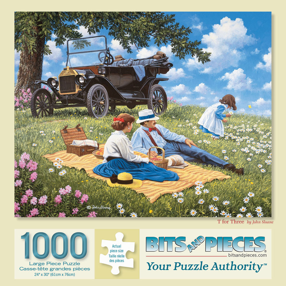T For Three 1000 Piece Jigsaw Puzzle