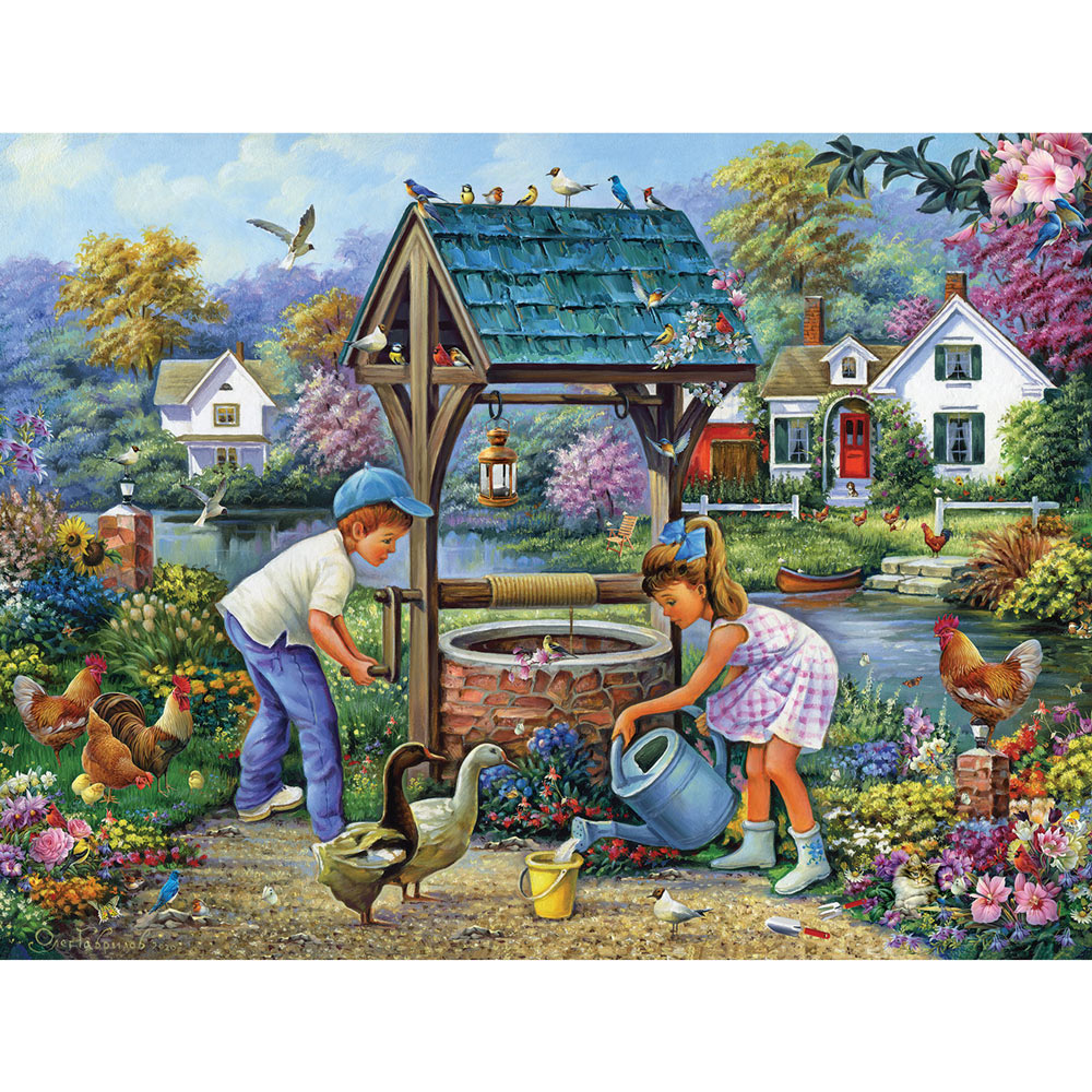 Summer In The Village 1000 Piece Jigsaw Puzzle