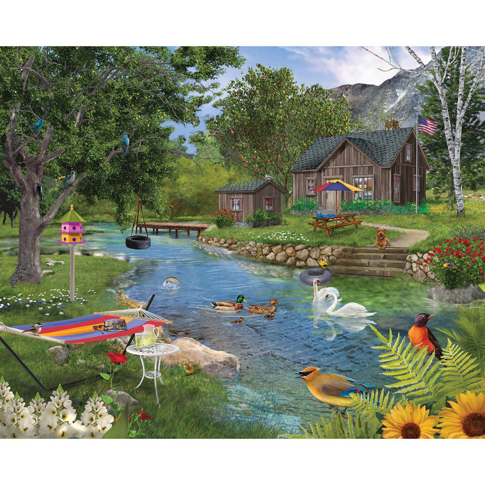 Summer Cabin 300 Large Piece Jigsaw Puzzle