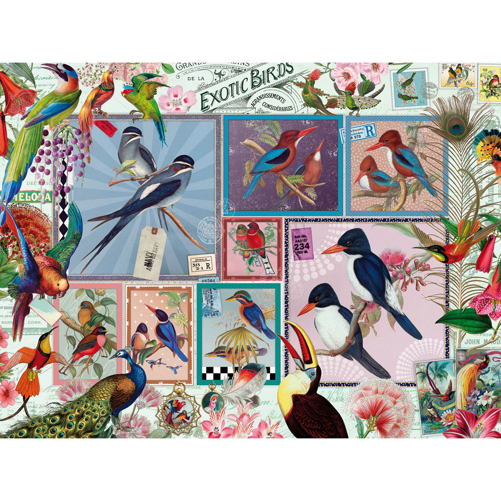 Grand Exotic Birds 1000 Piece Jigsaw Puzzle