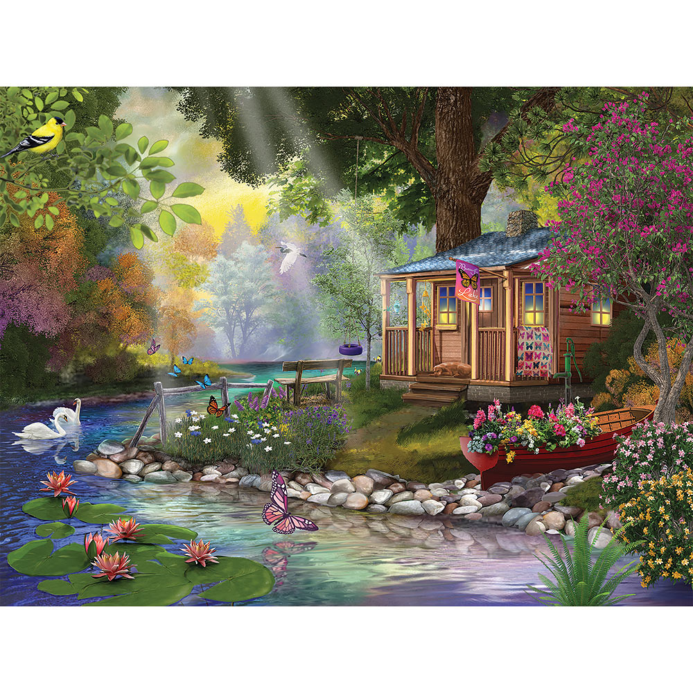 Butterfly Lake 1500 Piece Jigsaw Puzzle