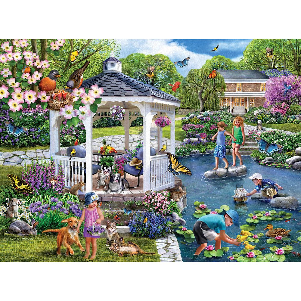 Gazebo Gardens 300 Large Piece Jigsaw Puzzle