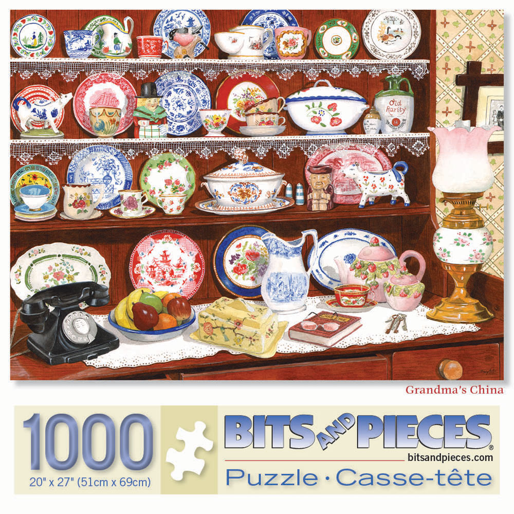 Grandma's China 1000 Piece Jigsaw Puzzle