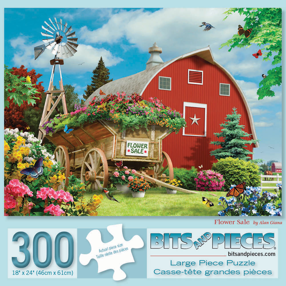 Flower Sale 300 Large Piece Jigsaw Puzzle