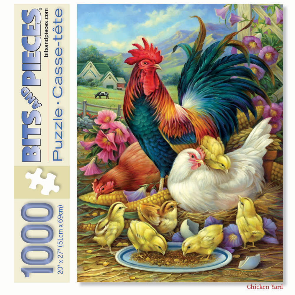 Chicken Yard 1000 Piece Jigsaw Puzzle
