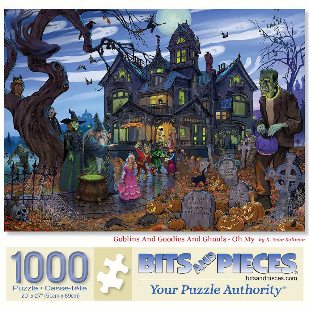 Goblins And Goodies And Ghouls- Oh My 1000 Piece Jigsaw Puzzle