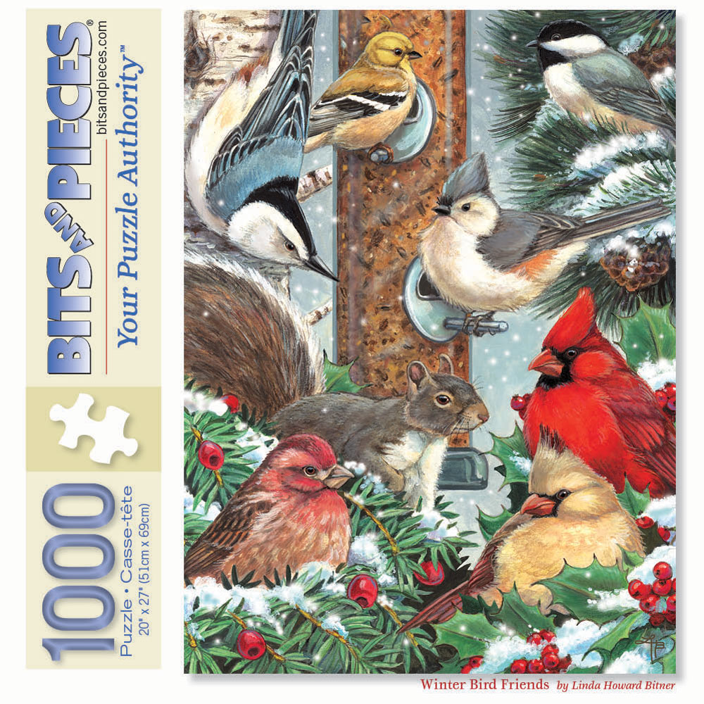 Winter Bird Friends 1000 Piece Jigsaw Puzzle