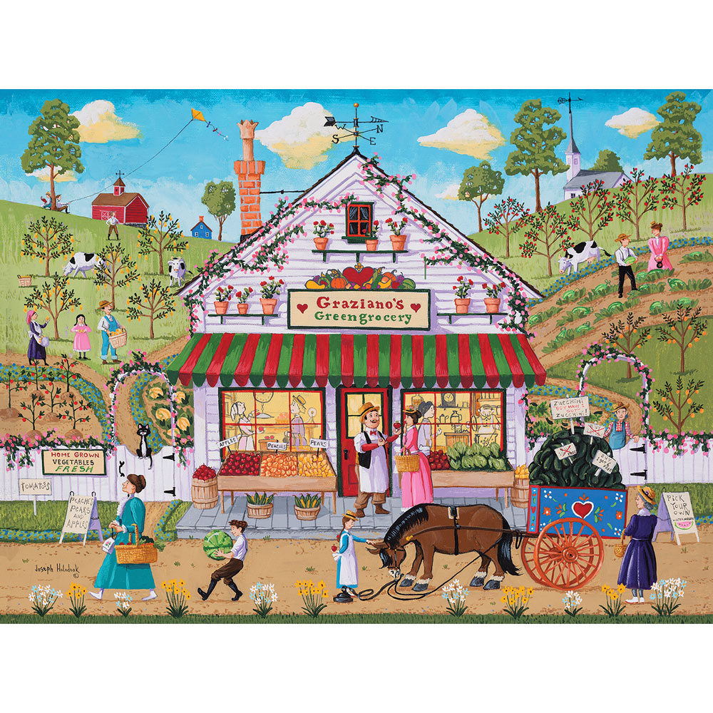 Graziano's Greengrocery 300 Large Piece Jigsaw Puzzle