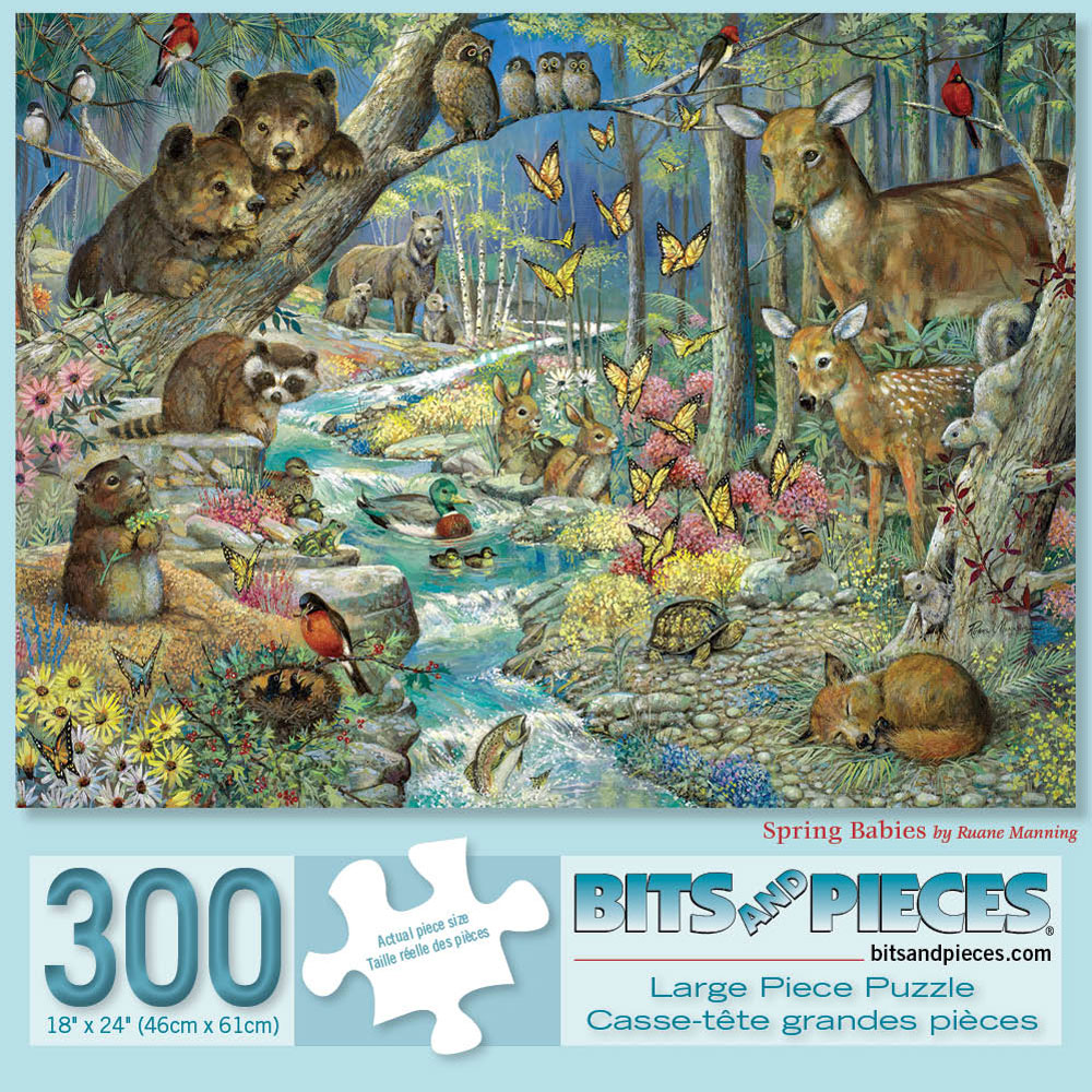 Spring Babies 300 Large Piece Jigsaw Puzzle