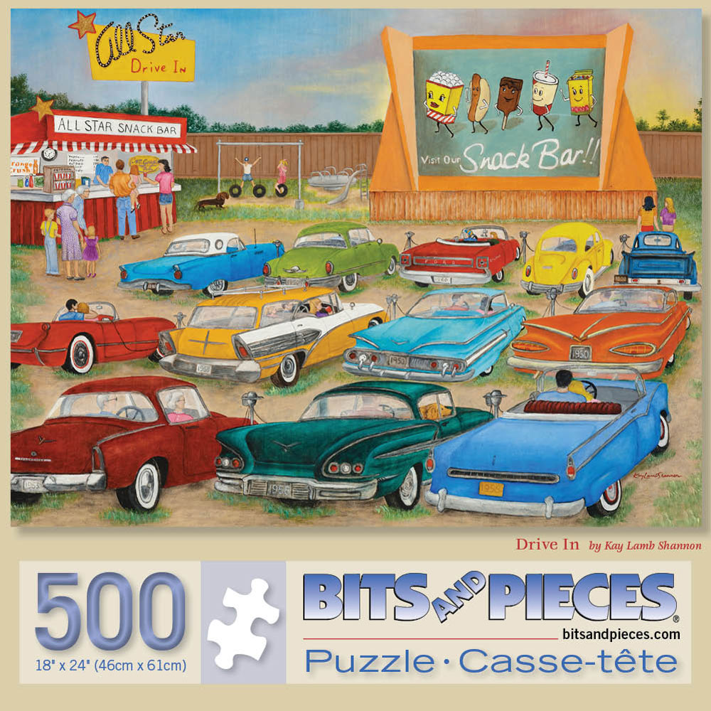 Drive In 500 Piece Jigsaw Puzzle