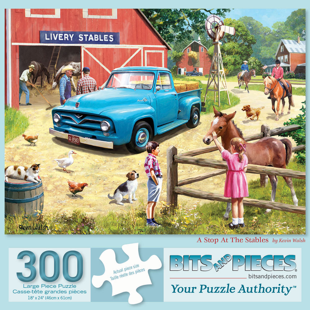 A Stop At The Stables 300 Large Piece Jigsaw Puzzle