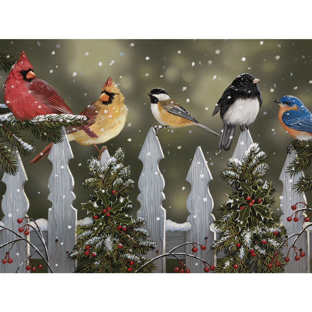 Winter Perch 300 Large Piece Jigsaw Puzzle