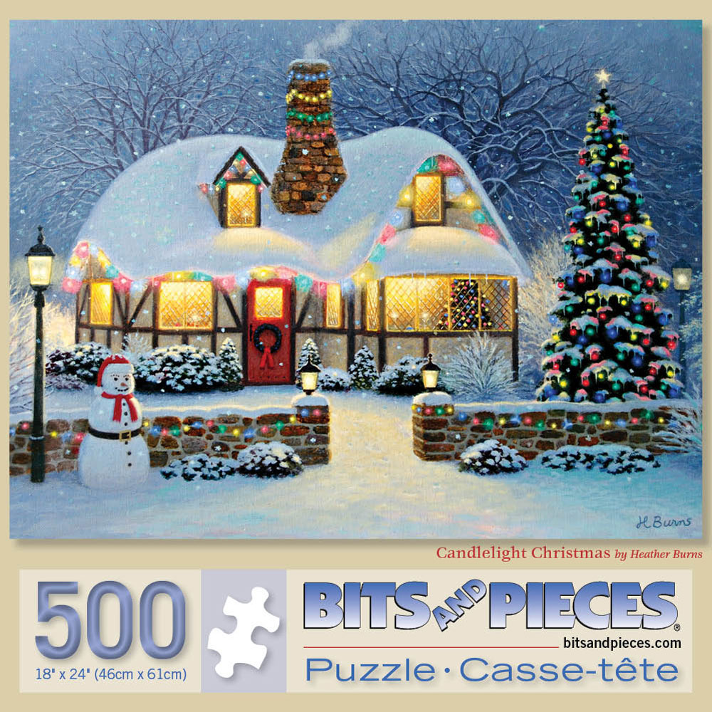Candlelight Christmas 500 Piece Jigsaw Puzzle