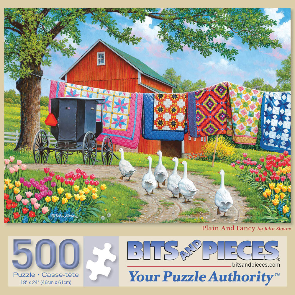 Plain And Fancy 500 Piece Jigsaw Puzzle