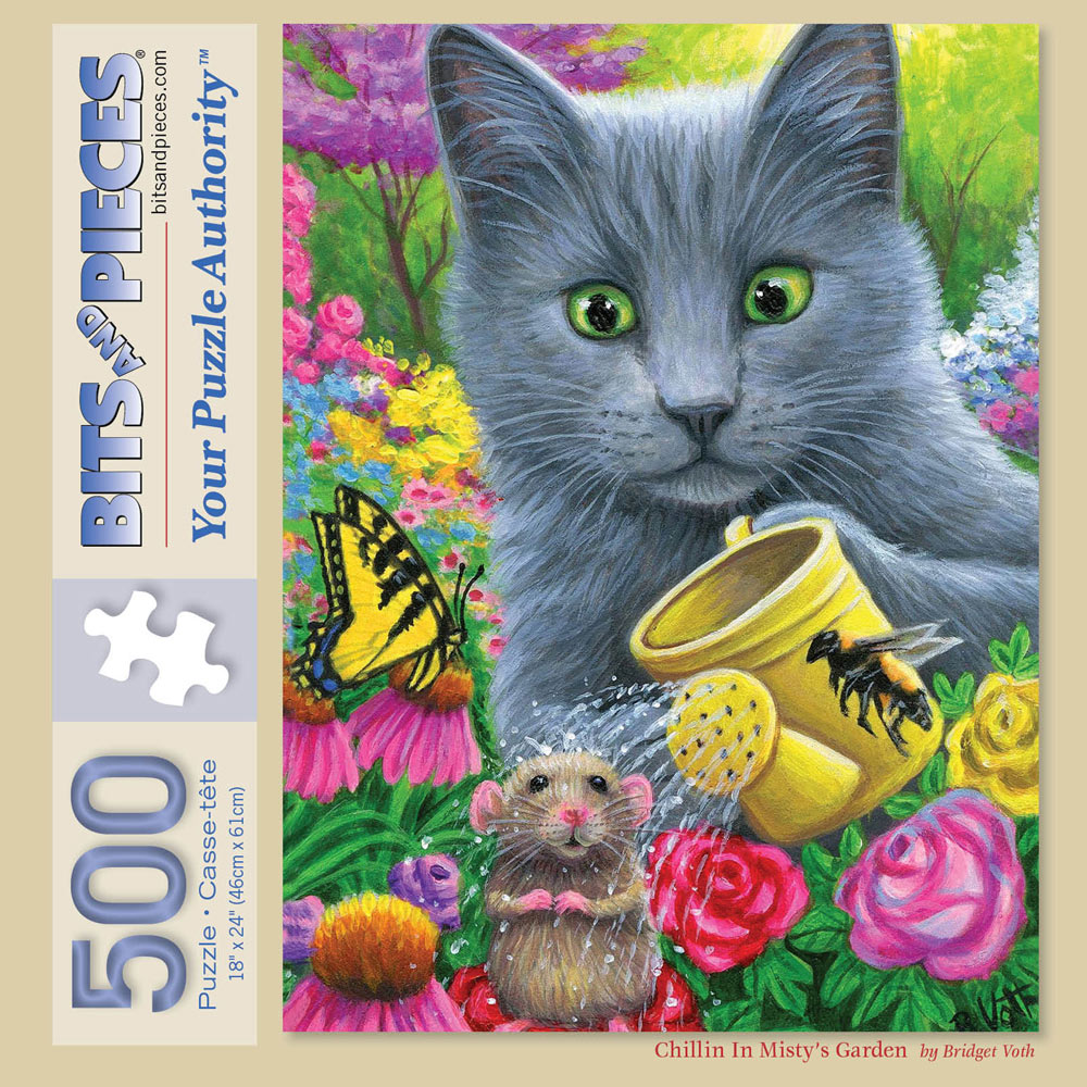 Chillin In Misty's Garden 500 Piece Jigsaw Puzzle