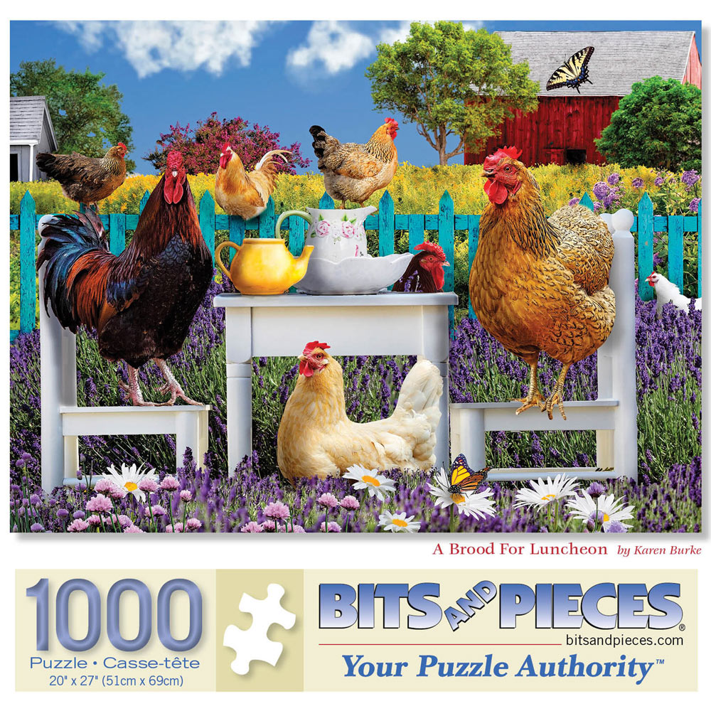 A Brood For Luncheon 1000 Piece Jigsaw Puzzle