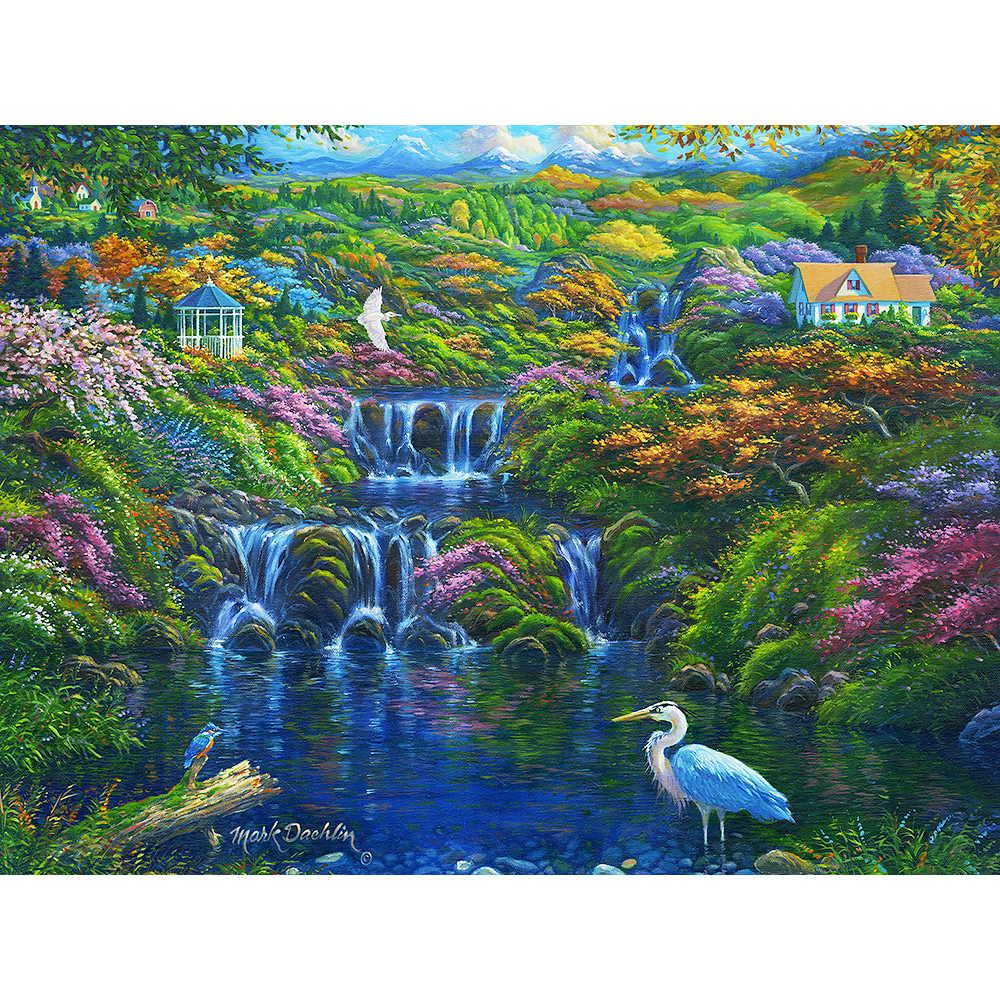 Falling Water 300 Large Piece Jigsaw Puzzle