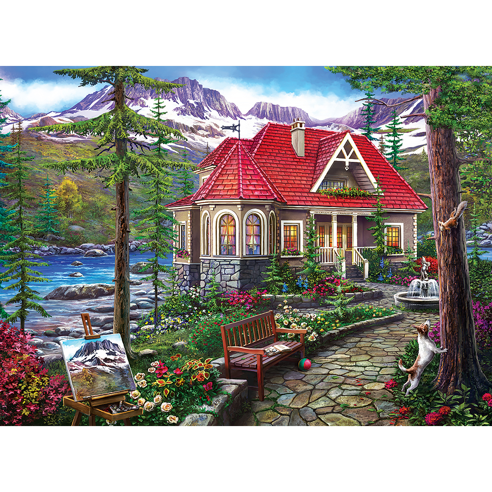 Countryside House 1000 Piece Jigsaw Puzzle