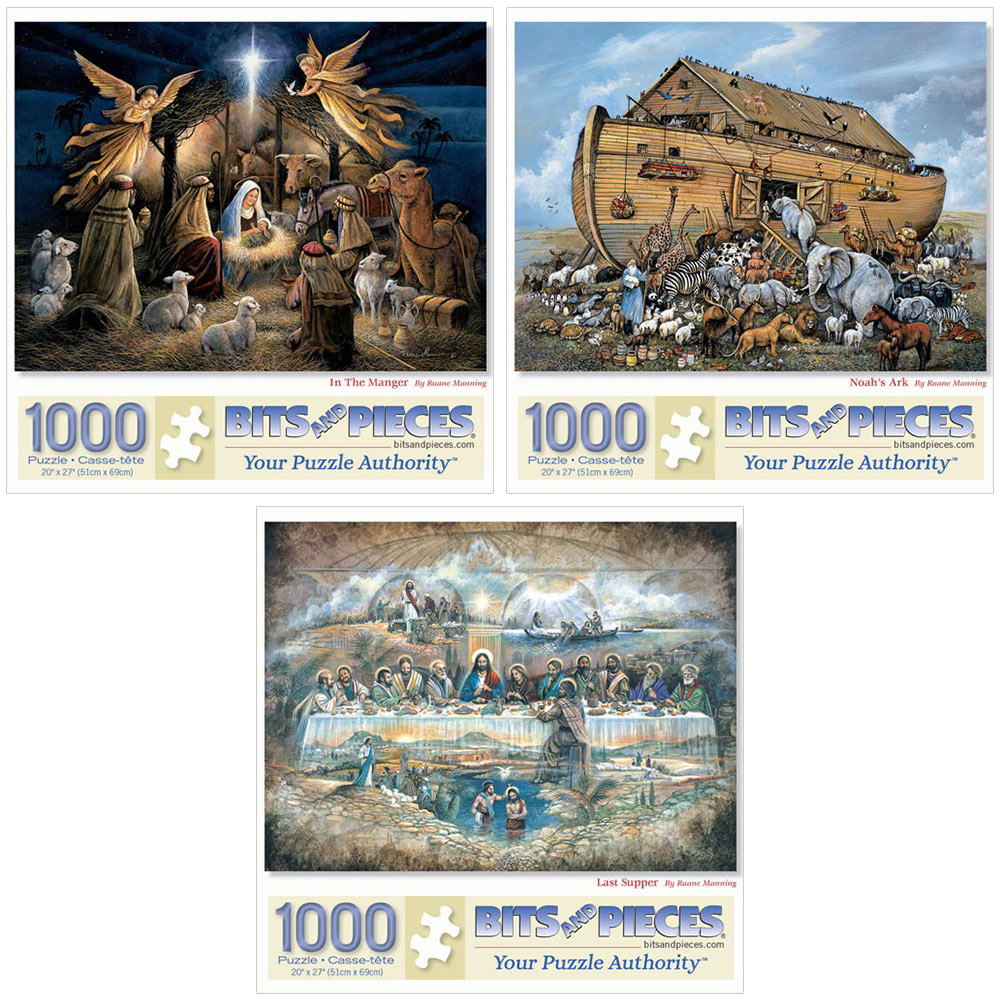 Set of 3: The Power Of Inspiration 1000 Piece Jigsaw Puzzles