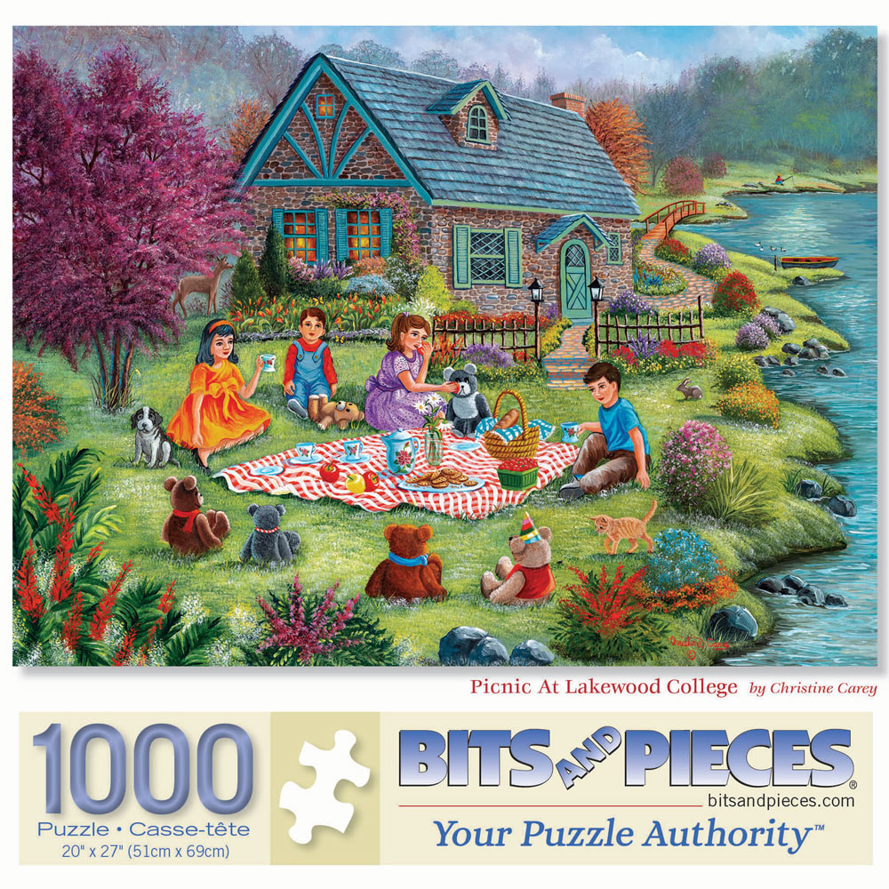 Picnic At Lakewood College 1000 Piece Jigsaw Puzzle