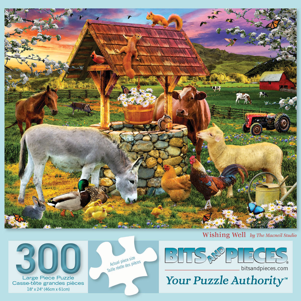 Wishing Well 300 Large Piece Jigsaw Puzzle