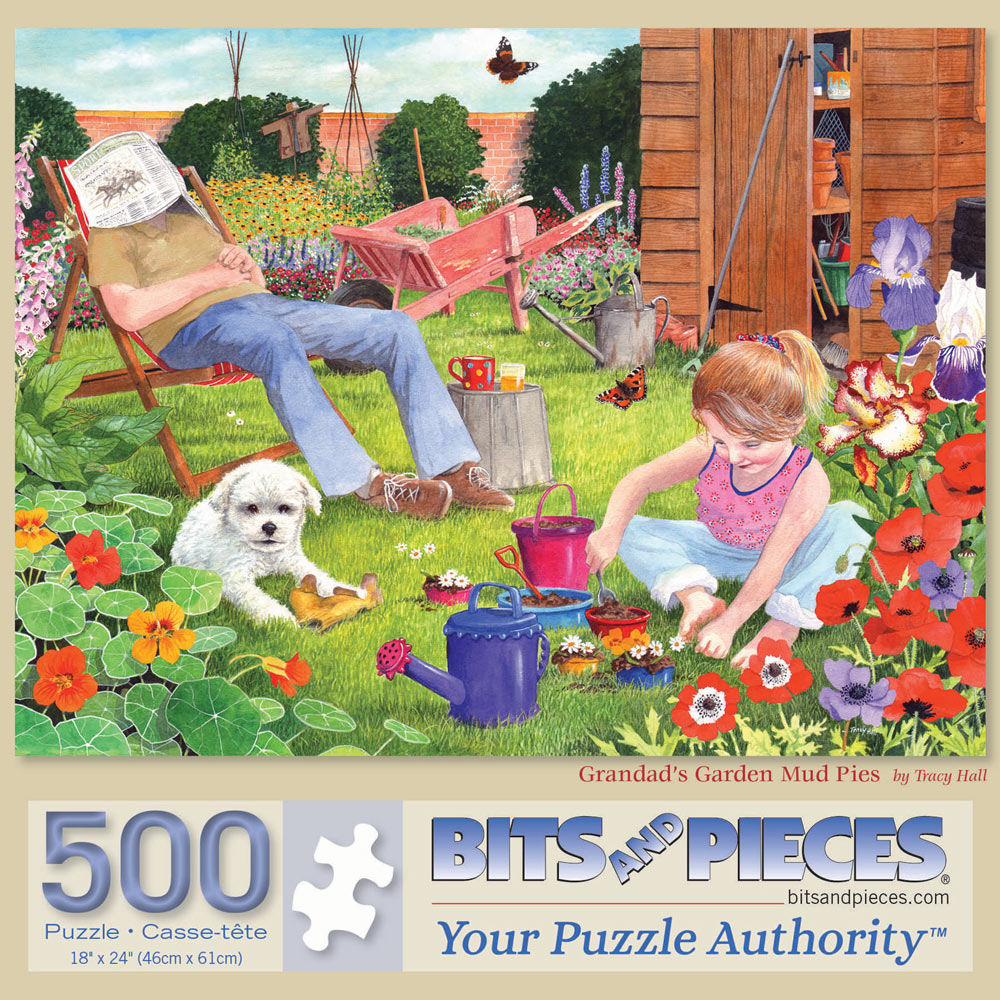 Grandad's Garden Mud Pies 500 Piece Jigsaw Puzzle
